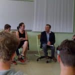 JP Bernhardt au lycée André Maurois à Deauville.
