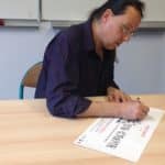 Luc Fivet au lycée des Andaines à la Ferté-Macé, 2nde N3